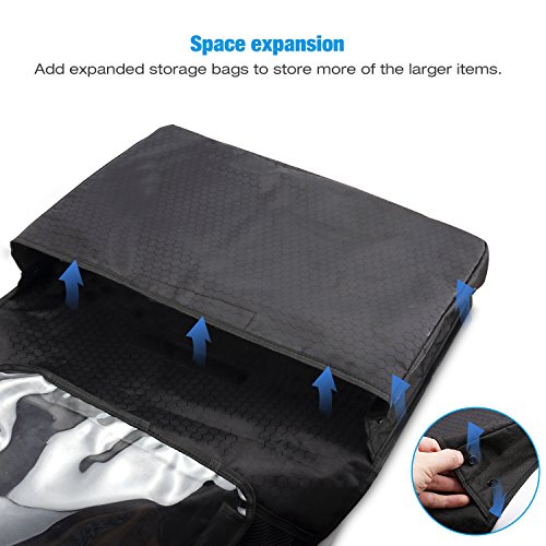 AEMIAO-2-Pack-Organizadores-para-Coche-Kick-Mats-de-Coche-Universal-Multi-Bolsillos-Organizanizador-Impermeable-Protector-Asiento-Trasero-Coche-con-Soporte-de-iPad-Nios-Accesorios