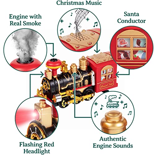 Christmas Steam Train Toy Electric Train Set For Around Christmas