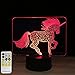 easuntec Night Light Unicorn 3D Night Light 7 Colors Change with Remote Night Lights for Kids Room Decor for Kids (Unicorn)