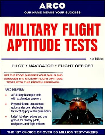 Amazon Com Military Flight Aptitude Tests 4 E 0021898635440 Arco Books