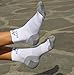 Mojo Compression Plantar Fasciitis Compression Foot Socks X-Firm Graduated Support (White, Medium)
