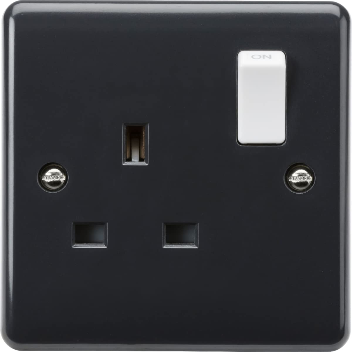 13A 1G DP switched socket with white rocker [Part M compliant]