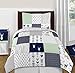 Sweet Jojo Designs Lamp Shade for Navy Blue, Mint and Grey Woodsy Deer Boys Bedding Collection