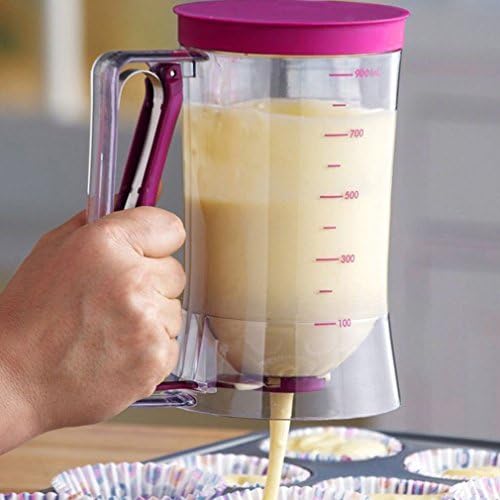 Popular Pancake Batter Dispenser - Perfect Baking Tool for Any Baked Goods like Crepes,Capcakes,Waffles, Muffin Mix