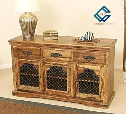Mp Enterprieses Wooden Sideboard Storage Cabinet Tables For Living