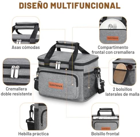 Saco térmico de alimentos 12L saco portátil de refrigeração isotérmico