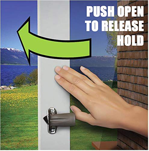 Touch 'n Hold Smooth - Dual Kit - Heavy Duty Door Closer System - For (medium and heavy weight) storm, screen, security doors - New Doors or Replacement for previous units (Black)