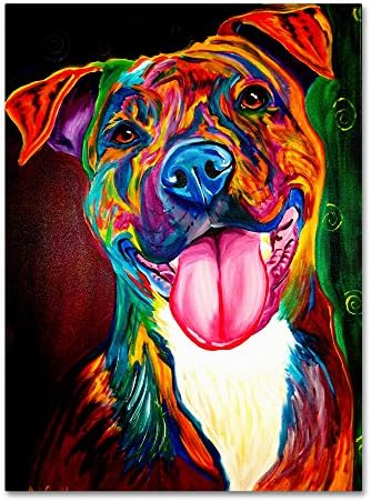 Smile Time Artwork by DawgArt, 24 by 32-Inch Canvas Wall Art