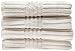 Luxury Hotel & Spa Towel 100% Genuine Turkish Cotton Stripe (White, Bath Towel - Set of 4)