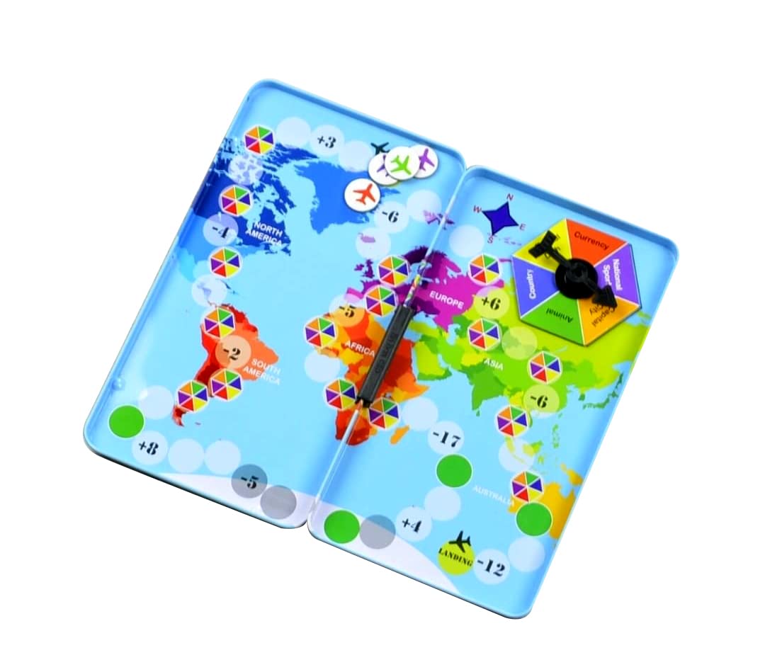 The Purple Cow Magnetic Game Box for kids and adults, Jet Setter