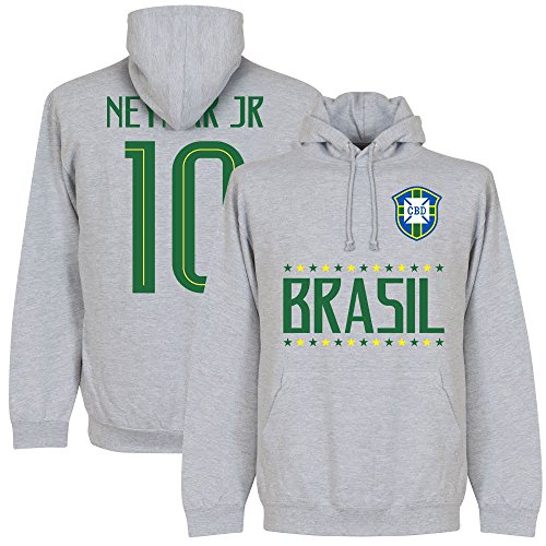 Brasil Neymar Jr 10 Team Kids Hoodie - Grey