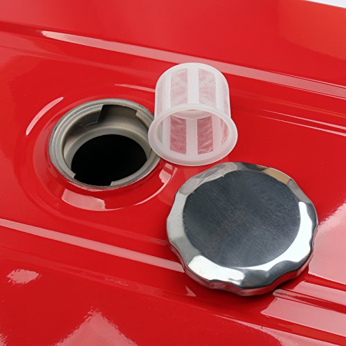 Areyourshop 5 Gallon Generator Gas Tank Fuel Filter Cap Gauge Petcock Universal FITS EC2500