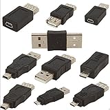 ANiceS OTG 5 Pin F/M mini Changer Adapter Converter USB Male to Female Micro USB