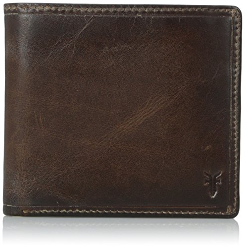 FRYE Men's Logan Antique Pull Up Billfold, Dark Brown, One Size