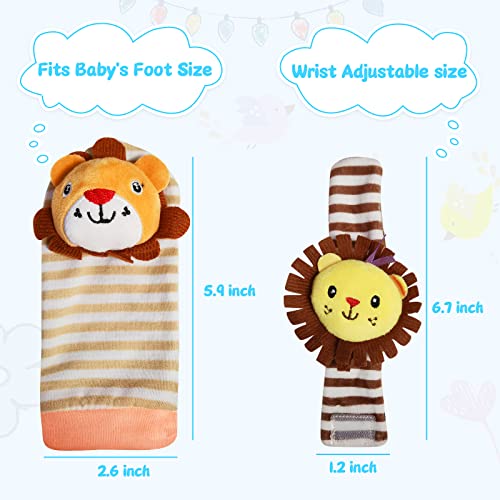 Rattles Wrist for babies 06 months, Baby Foot Socks Toy with Wristband