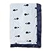 Hudson Baby Unisex Baby Plush Blanket with Satin Binding, Whale, One Size