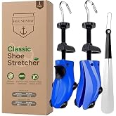 HOUNDSBAY Shoe Stretcher Women &amp; Men, Adjustable 2-Way Shoe Expander | PLEASE VIEW SIZE CHART BEFORE ORDERING &mdash; Shoe Widener &amp; Expander with Bunion Relief Plugs. Heel version available.