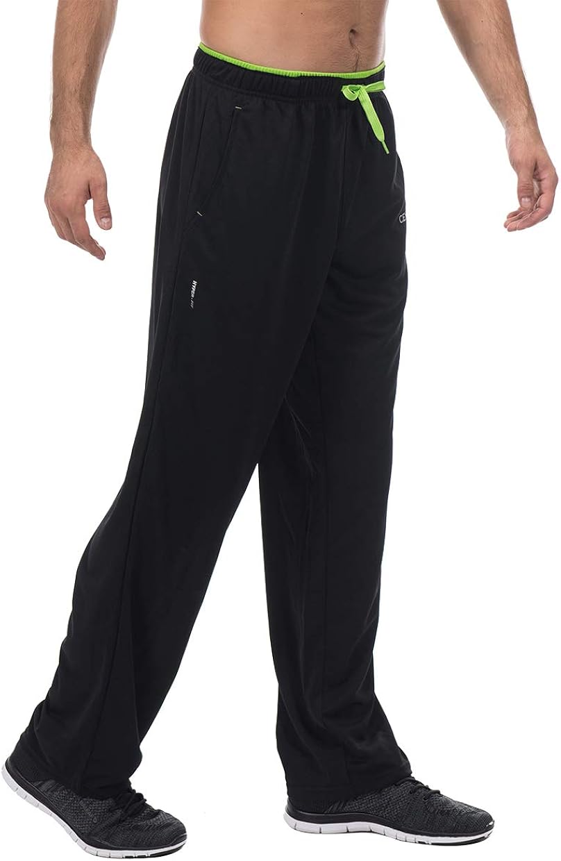 CENFOR Men's Sweatpants with Pockets Open Bottom Workout Pants, for Athletic, Jogging, Training, Casual at  Men’s Clothing store