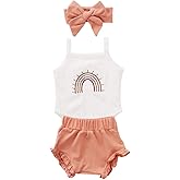 Thorn Tree Newborn Baby Girls Clothes Cotton Suit Cute Baby Kid Infant Romper Play Wear Summer Rainbow Outfits