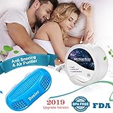 Upgrade 2-in-1 Anti Snoring Devices, Snoring Solution Nasal Dilator Nose Vents Plugs Clip Stop Snoring Aids Snore Stopper Reduce Snoring Sleeping Aid Device for Ease Breathing Comfortable Sleeping
