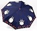Finex­­ Fully Auto Open/Close Umbrella Totoro - Windproof - UltraSlim, Compact For Easy Carrying (Navy Blue)