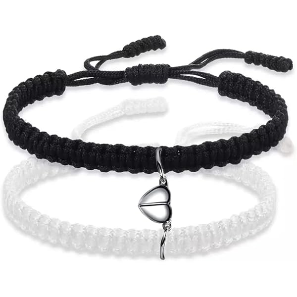 Pulsera Roja Para Mujer, Pulseras A Juego Para Parejas Con Cuentas Doradas, Cuerda