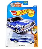 Hot Wheels, 2016 Muscle Mania, '63 Chevy II [Blue] Die-Cast Vehicle #128/250