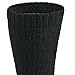 Working Person's 8766 Black 4-Pack Steel Toe Crew Socks - Made In The USA (Large)