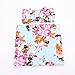 Newborn baby sleep receiving blanket and bow headband set baby swaddle blanket galabloomer,Blue