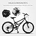 Murtisol Mountain Bike Commuter Hybrid Bike 20 inches Aluminum Road Bike with 18 Speeds Derailleur,Solid Frame,Adjustable Seat,Quick Release Racingthumb 2