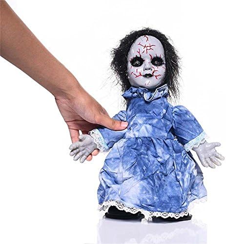 Horrible Doll Toys LED EYES Can Walk Make Sounds For Halloween Decor Partys-BY LW Funny Toys