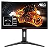 AOC Gaming C24G1 - 24 Inch FHD Curved Monitor, 144Hz, 1ms, VA, AMD FreeSync, Height Adjust, FlickerFree (1920 x 1080…