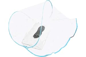 CMINGJ Portable Mosquito Head Net Foldable Pop-Up Travel Essentials Mosquito Net for Bed Free Installation-Large Size Suitable for Bedroom, Camping, nap (Extra Large)