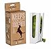 The Original PoopBags PoopChute Pet Waste Bag Wall Mounted Dispenser with 4 Free Rolls, 60 8x13 Poop Bags Included - Dual Patented, White