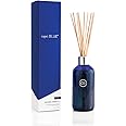 Capri Blue Havana Vanilla Reed Diffuser Set - Includes Reed Diffuser Sticks, Fragrance Oil, and Glass Bottle - Luxury Scented Room Fresheners - Cobalt Blue (8 fl oz)