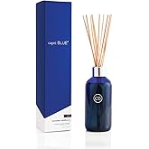 Capri Blue Havana Vanilla Reed Diffuser Set - Includes Reed Diffuser Sticks, Fragrance Oil, and Glass Bottle - Luxury Scented Room Fresheners - Cobalt Blue (8 fl oz)