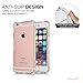 SZJJX iPhone 6/6s Clear Case Slim Soft Flexible TPU Bumper Hard Case for Apple iPhone 6/6s Shock Absorbing Scratch Resistant Frame Cover Protector with Protective Caps 4.7 inch