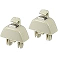 X AUTOHAUX 2pcs Sun Visor Support Clip Retainer 4F0857561 for Audi A6 Quattro A7 A8 RS6 for VW Passat 6R0857561Y20 Sun Visor Support Clip Holder Bracket Hanger Plastic Beige Anti Vibration