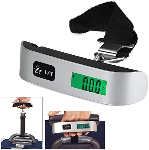 Hanging Luggage Digital Scale 110LB Low Battery Overload Indications