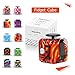 Tepoinn Fidget Attention Cube Relieves Stress and Anxiety Educational Development Toys for ADD, ADHD, Anxiety, and Autism Children and Adults (Red-phoneix 2)