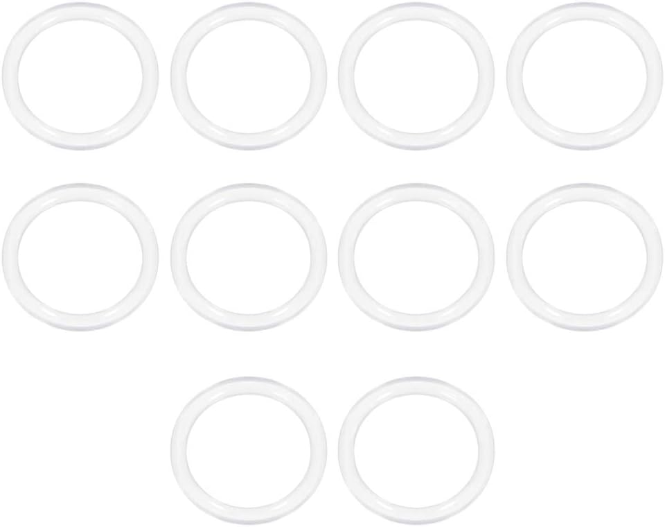 sourcing map VMQ Silicone O-Ring 31mm OD 25mm ID 3mm Width White Gasket 10 Pack