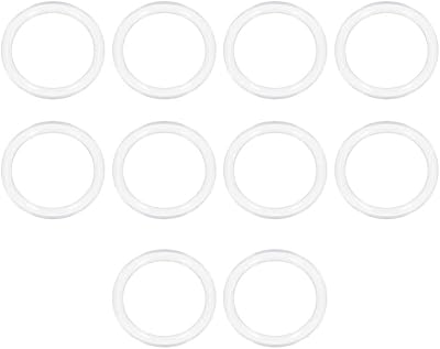 sourcing map VMQ Silicone O-Ring 31mm OD 25mm ID 3mm Width White Gasket 10 Pack