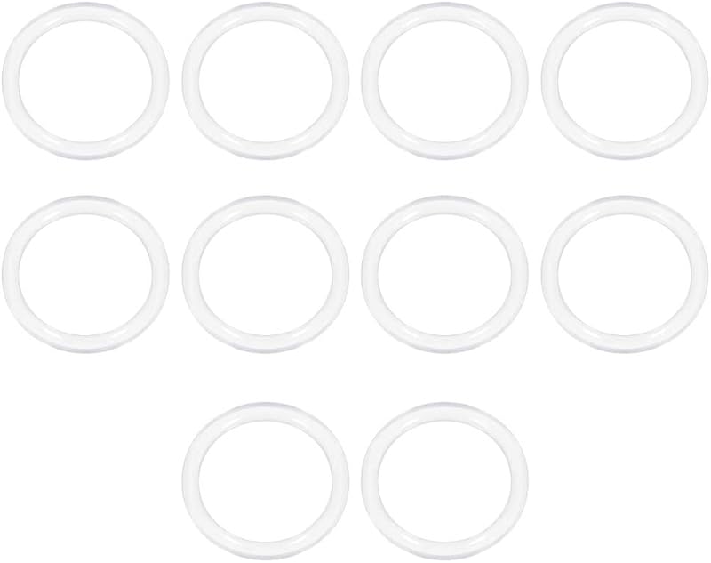 sourcing map VMQ Silicone O-Ring 31mm OD 25mm ID 3mm Width White Gasket 10 Pack