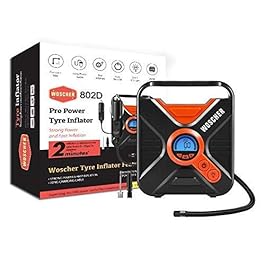 Woscher Pro Power 802D Digital Car Tyre Inflator with Digital Display, Auto Shutoff