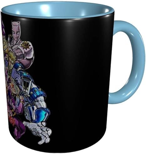 Amazon Co Jp ジョジョの奇妙な冒険 おしゃれ セラミック マグカップ 耐熱 耐冷 贈り物 陶器 マグカップ ホーム キッチン
