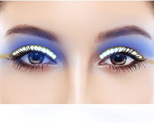 LED Eyelashes Sound Control Waterproof Shining False Lashes Eyeliner for Party, Concert, Raves or Halloween Cosplay