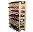 Module étagère à Vin CUBE 50 Tobacco Losange - En Pin, Dimensions 50x50x25 Cm, Capacité 20 Bouteilles, Style Industriel