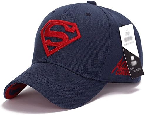 Ambiel Adult Lover's Cap Superman Outdoor Sport Golf Sun Hat Navy-R Apparel