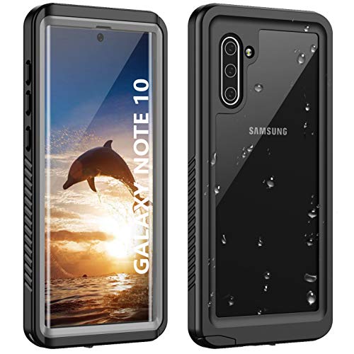 ANTSHARE Galaxy Note 10 Waterproof Case,Note 10 Case Built in Screen