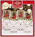 Lenox Winter Greetings Cardinal Iced Beverage Glasses (Set of 4), Clear